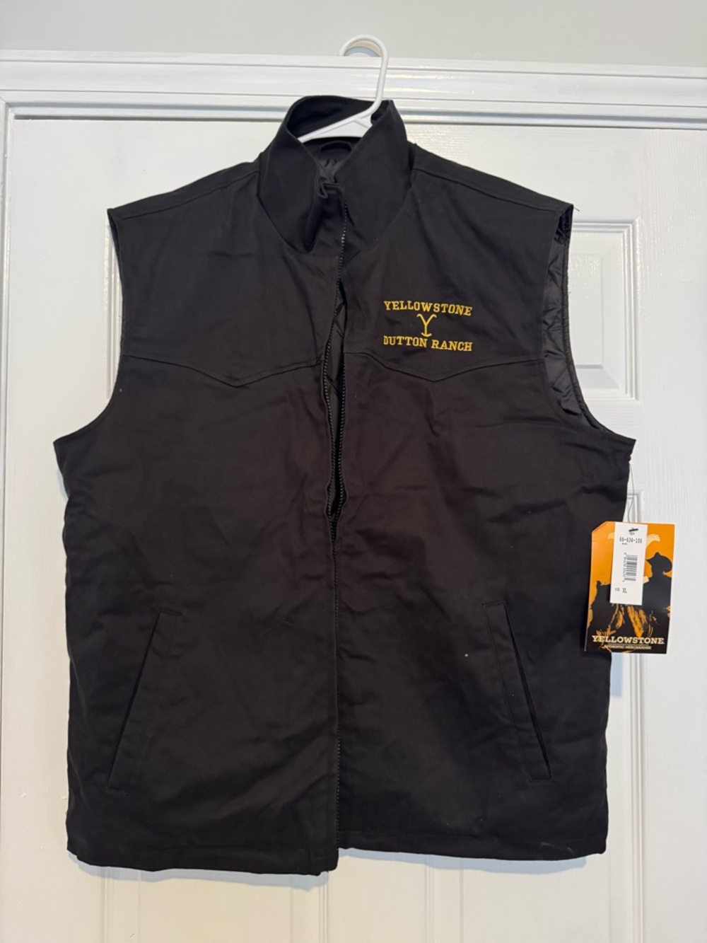 Dutton Ranch Men's Black Quilted Vest (NEW)